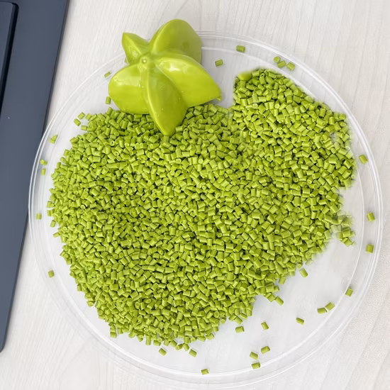 Cor verde Masterbatch do material plástico do produto comestível do ABS